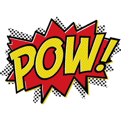 Comics logo reads POW!
